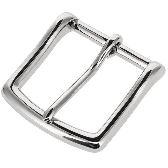 Black Leather Belt (Nickel Plate)