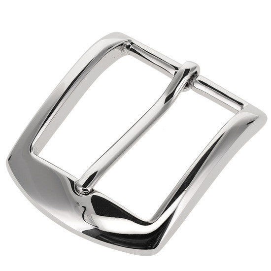 Black Leather Belt (Nickel Plate)