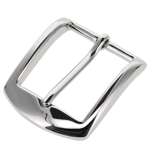 Black Leather Belt (Nickel Plate)
