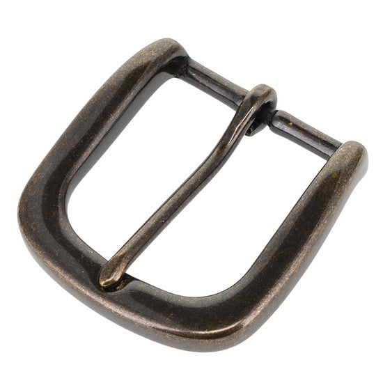 Brown Leather Belt (Antique Brass)
