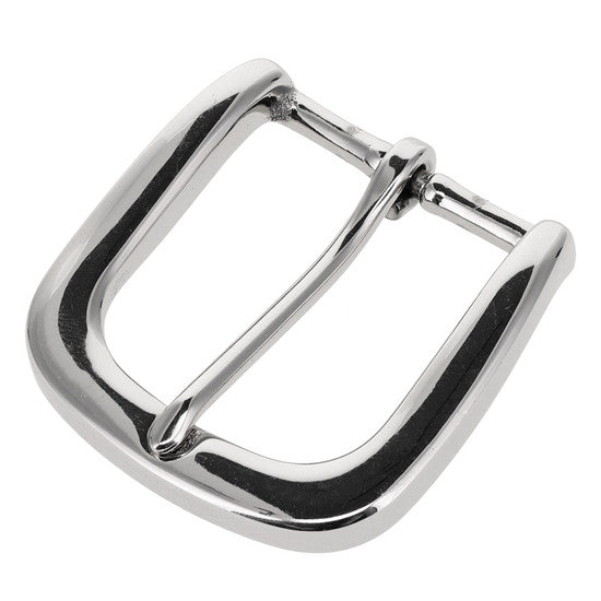 Black Leather Belt (Nickel Plate)